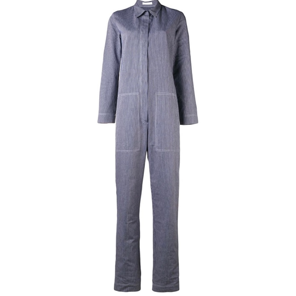 Pin Stripe Boiler Jumpsuit